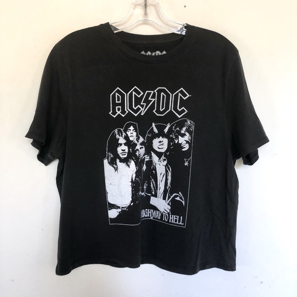 AC/DC Highway to Hell Cropped T Shirt